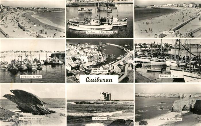 Quiberon Morbihan La Plage Sardiniers a Port Maria Port Haliguen Bateaux a Quai