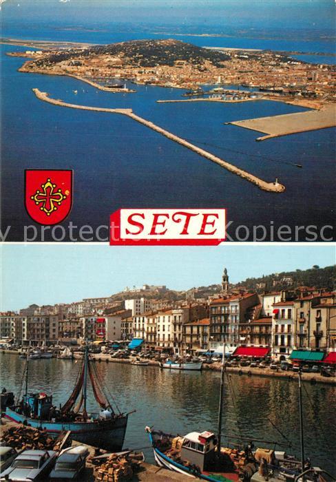 Sete Cette Vue aerienne de cette Ile Singuliere Le canal principal