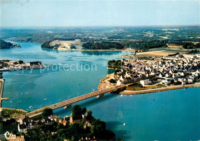 Lorient Morbihan Bretagne Vue aerienne Le Pont St Christophe et le Scorff