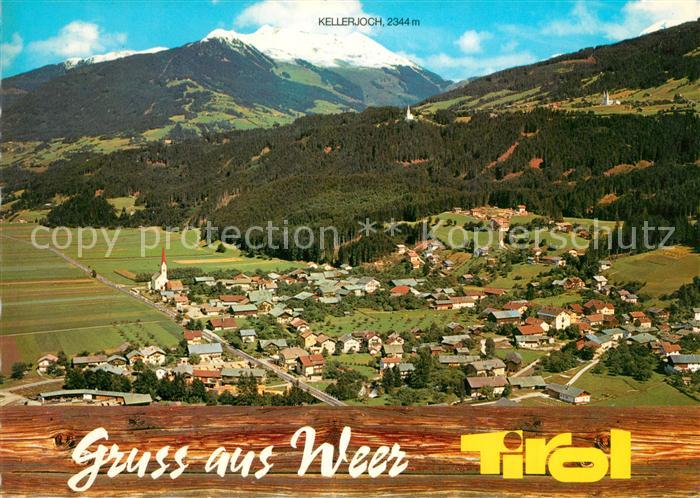 Weer Tirol Fliegeraufnahme mit Weerberg und Kellerjoch