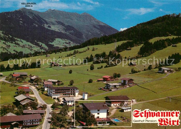 Weerberg Fliegeraufnahme mit Gasthhof Schwanner Wirt