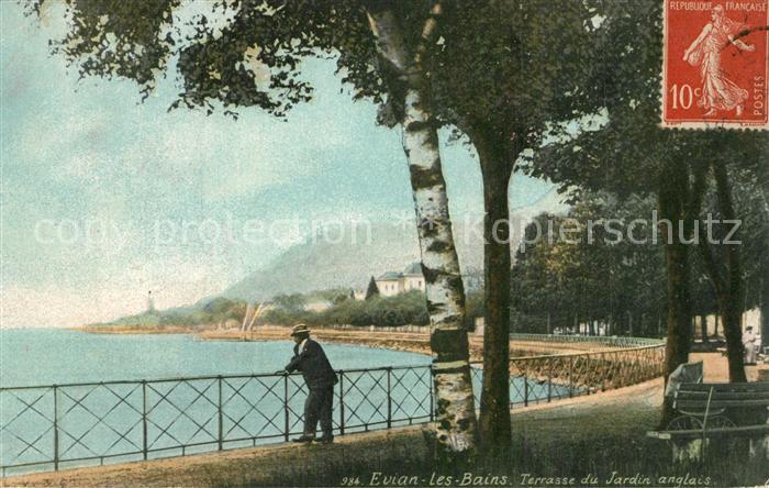 Evian-les-Bains Haute Savoie Terrasse du Jardin anglais
