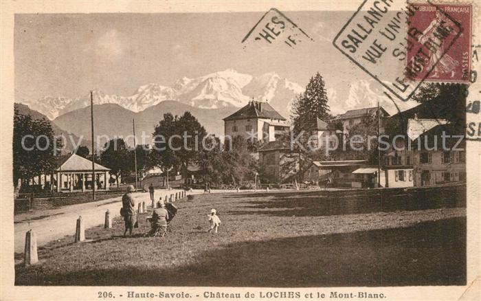 Loches Indre et Loire Chateau de Loches et le Mont Blanc