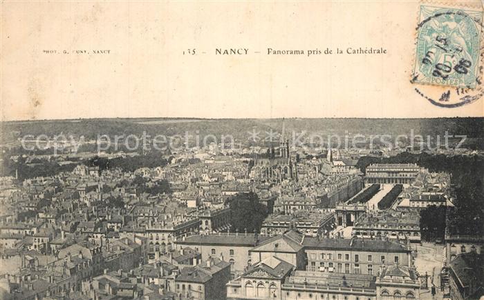 Nancy Lothringen Panorama pris de la Cathedrale
