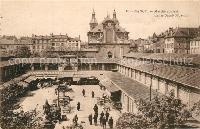 Nancy Lothringen Marche couvert Eglise Saint Sebastien