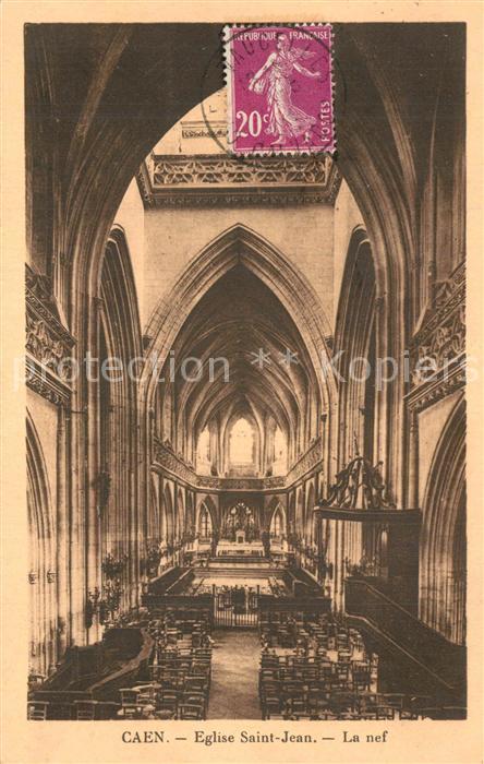 Caen Eglise Saint Jean La nef