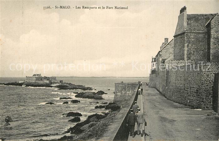 Saint-Malo 35 Les Remparts et le Fort Natioal