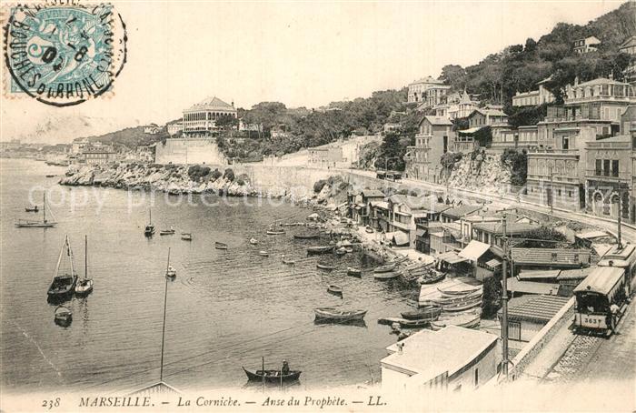 Marseille Bouches-du-Rhone La Corniche Anse du Prophete