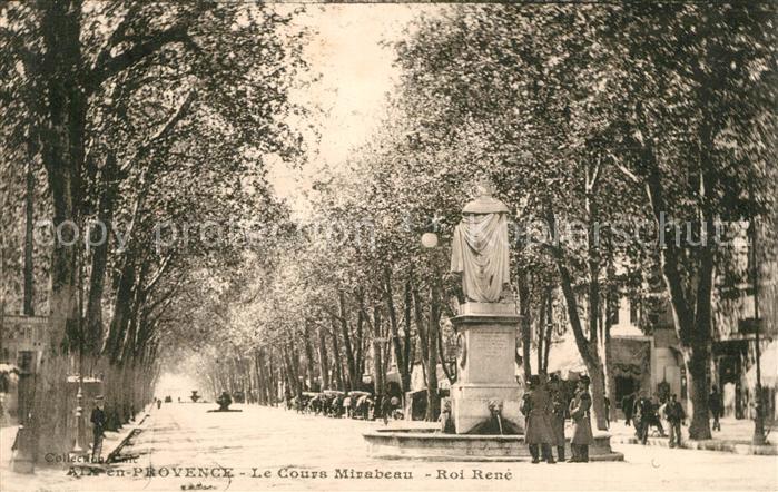 Aix-en-Provence Le Cours Mirabeau Roi Rene