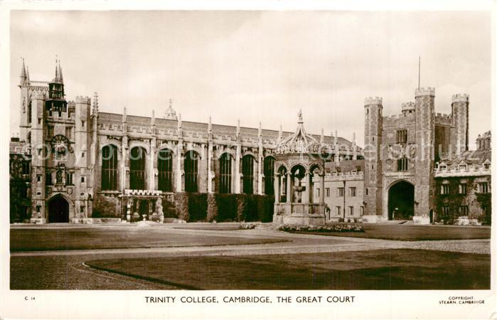 Cambridge Cambridgeshire Trinity College The Great Court