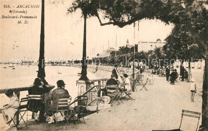 Arcachon Gironde Boulevard Promenade