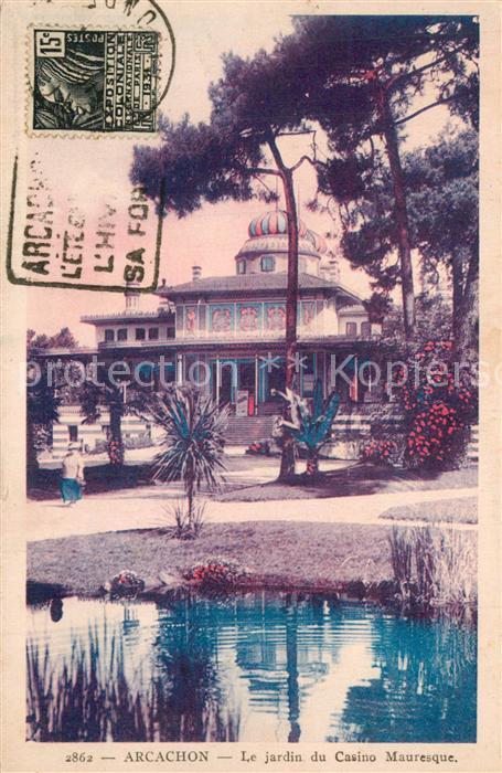 Arcachon Gironde Le jardin du Casino Mauresque
