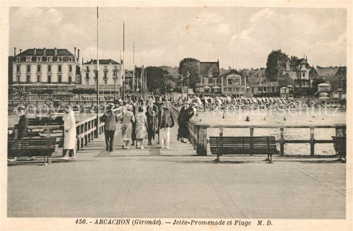 Arcachon Gironde Jetee Promenade et Plage