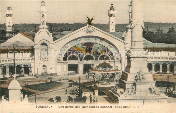 Bordeaux Une partie des Quinconces pendant l'Exposition