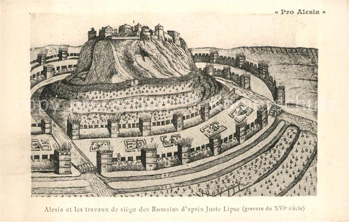 Alesia(Roman War) Alise-Sainte-Reine Alesia et les travaux de siege des Roma