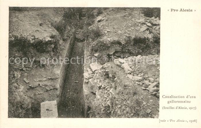 Alesia(Roman War) Alise-Sainte-Reine Canalisation d’eau galloromaine