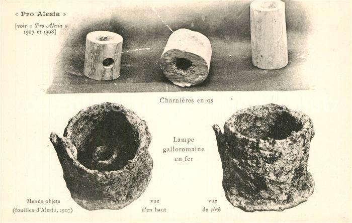 Alesia(Roman War) Alise-Sainte-Reine Charnieres enos Menus objets Lampe gall