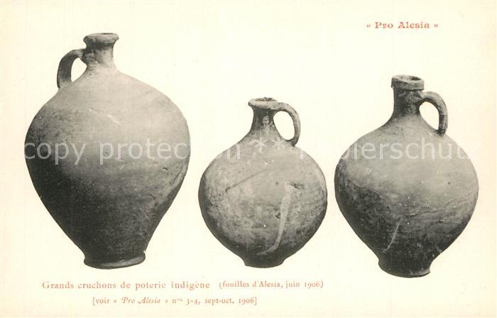 Alesia(Roman War) Alise-Sainte-Reine Grands cruchons de poterie indigene