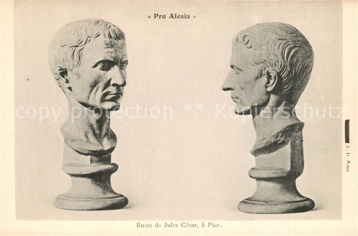 Alesia(Roman War) Alise-Sainte-Reine Buste de Jules Cesar a Pise