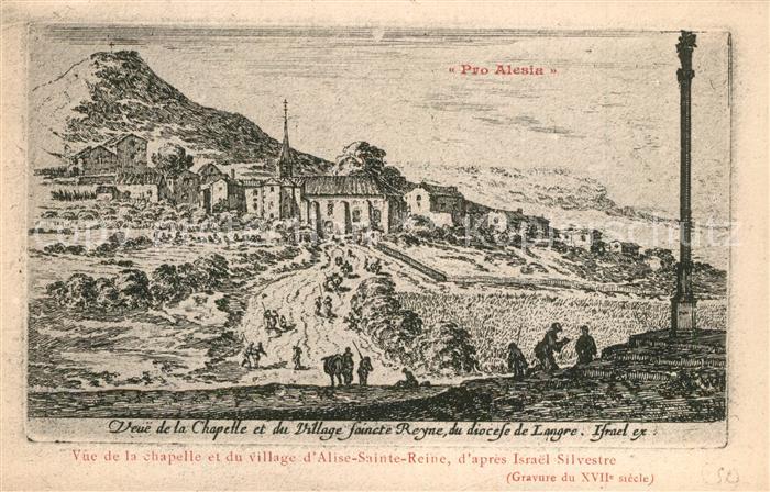 Alesia(Roman War) Alise-Sainte-Reine Vue de la chapelle et du village d’alise Sa