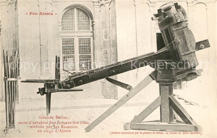Alesia(Roman War) Alise-Sainte-Reine Grande Baliste sorte d’arbalete fixe Jancau