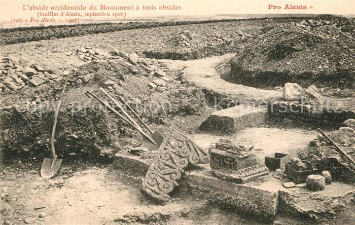 Alesia(Roman War) Alise-Sainte-Reine Abside occidentale du Monumenta trois absid