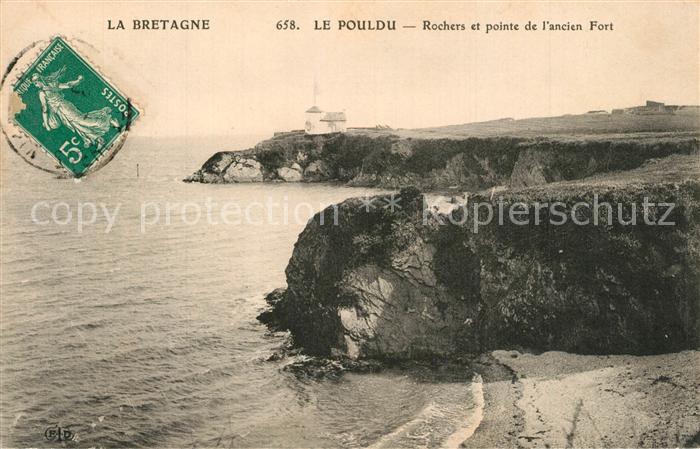 Le Pouldu Rochers et pointe de l’ancien Fort