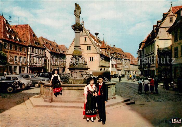 Obernai Bas Rhin La Place du Marche