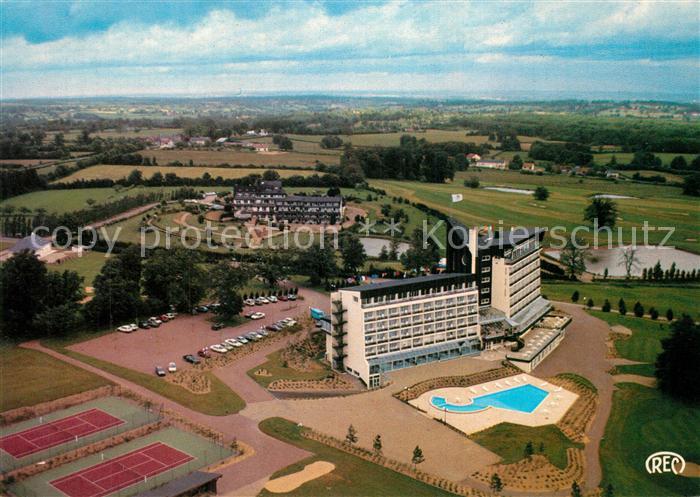 Pouligny-Notre-Dame Vue generale aerienne Hotel Residence Les Dryades Sport Lois
