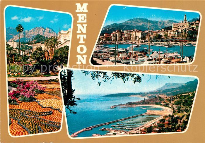 Menton Alpes Maritimes Vue partielle Le Port