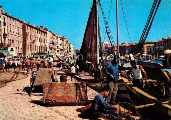 Sete Cette Bateaux de Peche a quai