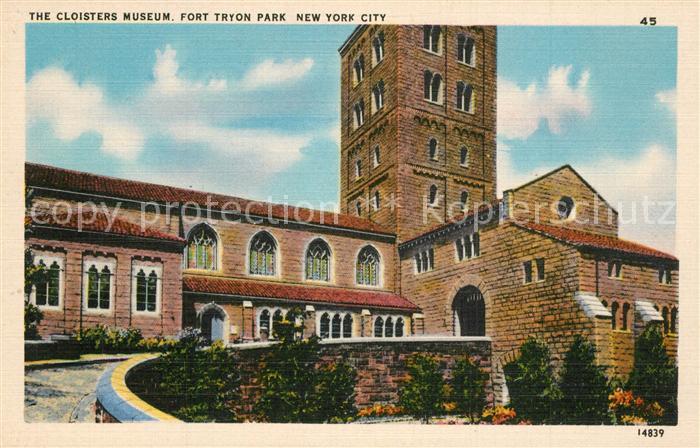 New York City Cloisters Museum Fort Tryon Park