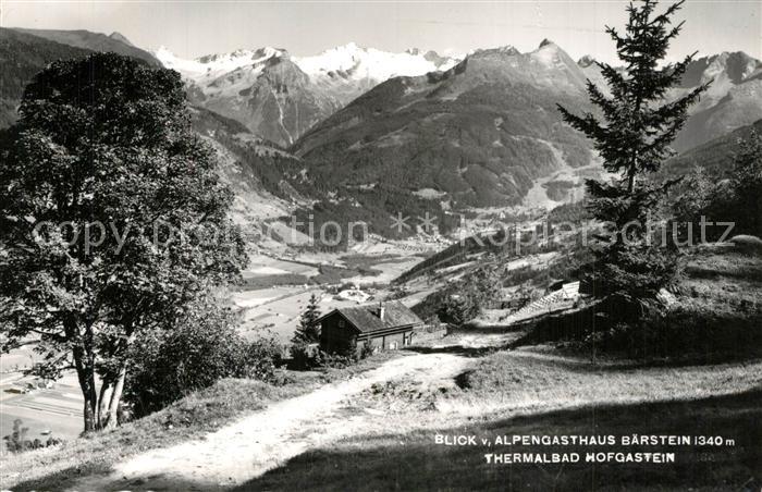 Bad Hofgastein Panorama Blick vom Alpengasthaus Baerstein Alpenpanorama