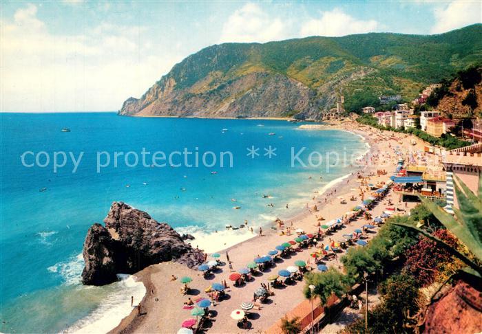 Monterosso Conca di Fegina Kuestenpanorama Strand