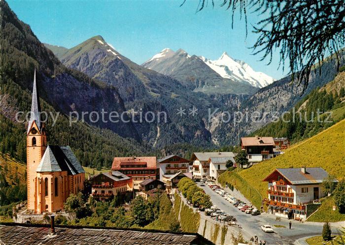 Heiligenblut Kaernten Ortsmotiv mit Kirche Wallfahrtsort Grossglockner Hochalpen
