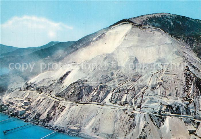 Eolie Cave di pomice Bimssteinbruecke Fliegeraufnahme