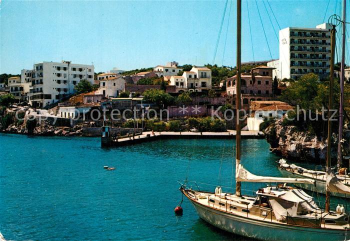 Cala Figuera Mallorca Teilansicht Hafen Segelboot