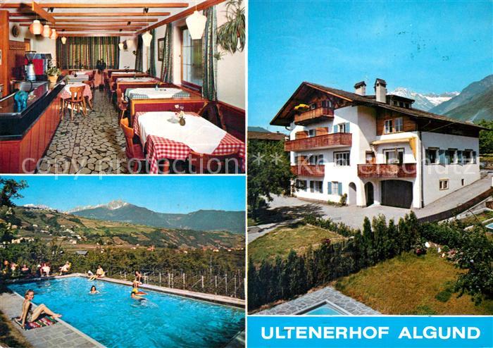 Algund Merano Pension Ultenerhof Gastraum Swimming Pool