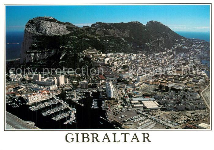 Gibraltar Aerial view of Rock