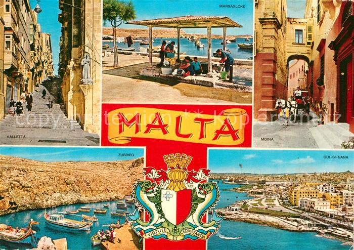 Malta Staedte und Doerfer der Insel Wappen