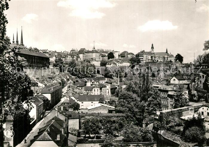 LUXEMBOURG  Luxemburg Faubourg de Grund Chemin de la Corniche et Ville haute