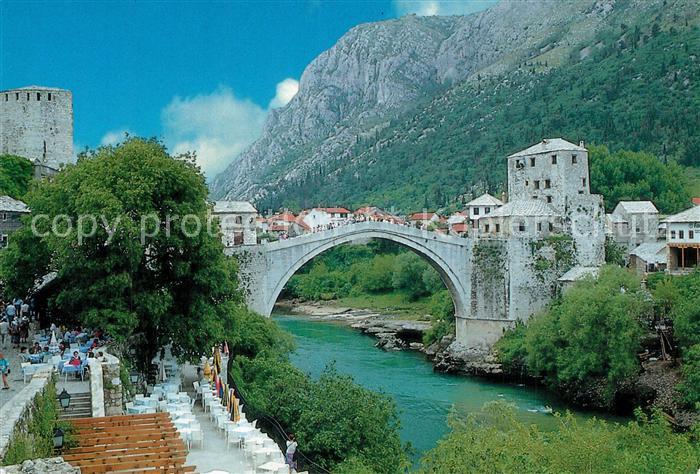 Mostar Moctap Bruecke ueber die Neretva