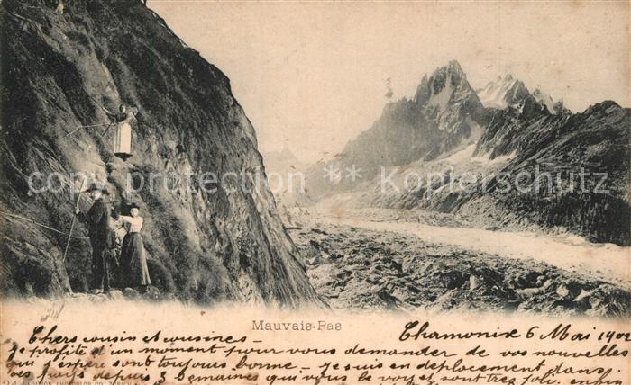 Bergsteigen Klettern Mauvais-Pas
