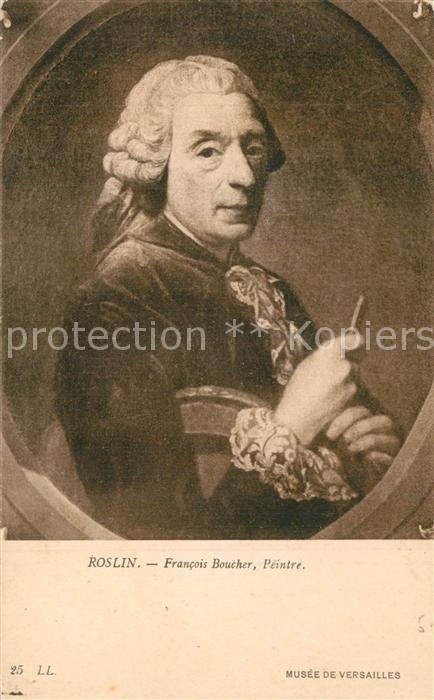 Kuenstlerkarte Alexander Roslin Francois Boucher