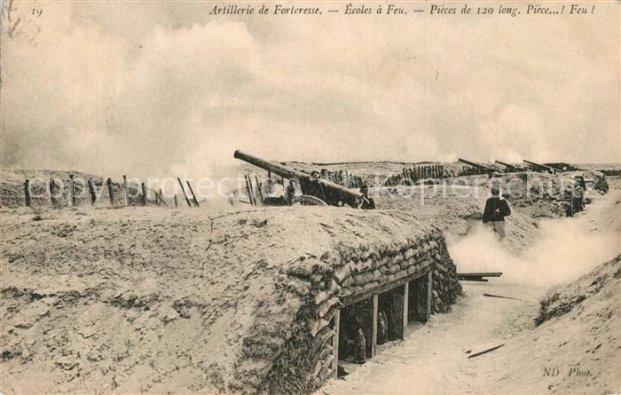 Militaria Frankreich Artillerie de Fortesse Ecoles a Feu