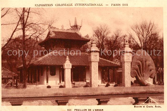 Exposition Coloniale Internationale Paris 1931 Pavillon de l'Annam