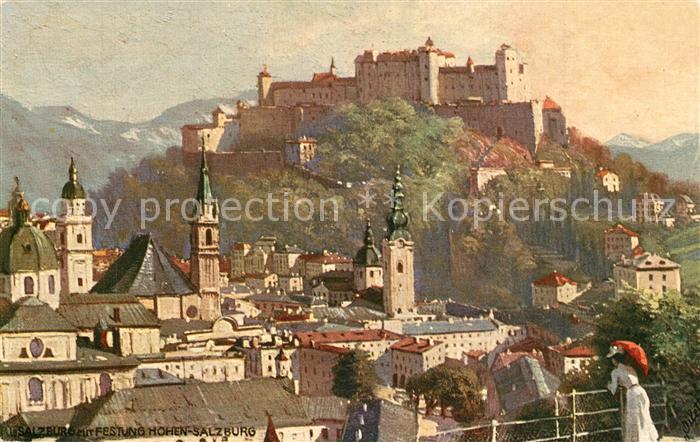 Verlag Tucks Oilette Nr. Festung Hohen-Salzburg