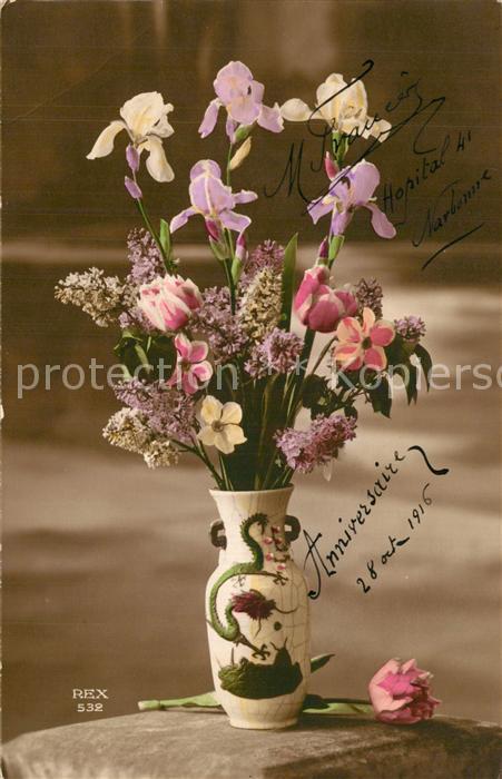 Foto REX Nr. 532 Vase Blumen