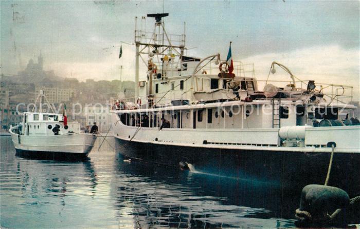 Schiffe Ships Navires La Calypso L'Espadon Recherches Sous-Marines