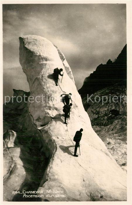 Bergsteigen Klettern Chamonix Mont Blanc Ascension d un Serac